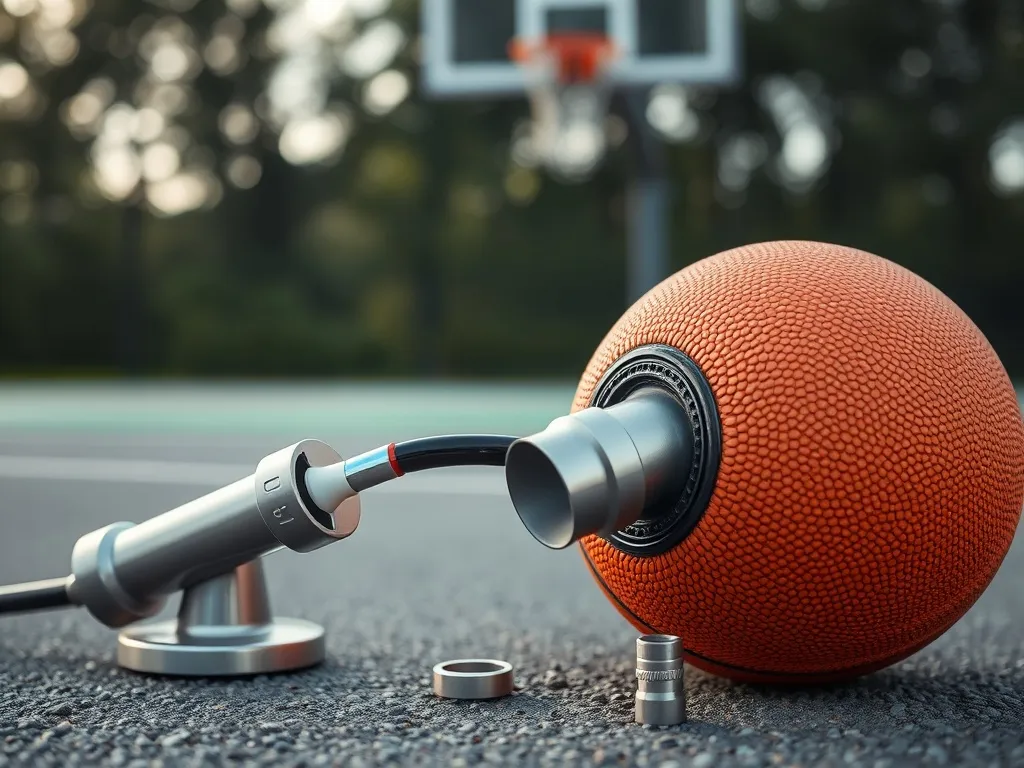 Jak napompować piłkę do koszykówki bez igły?